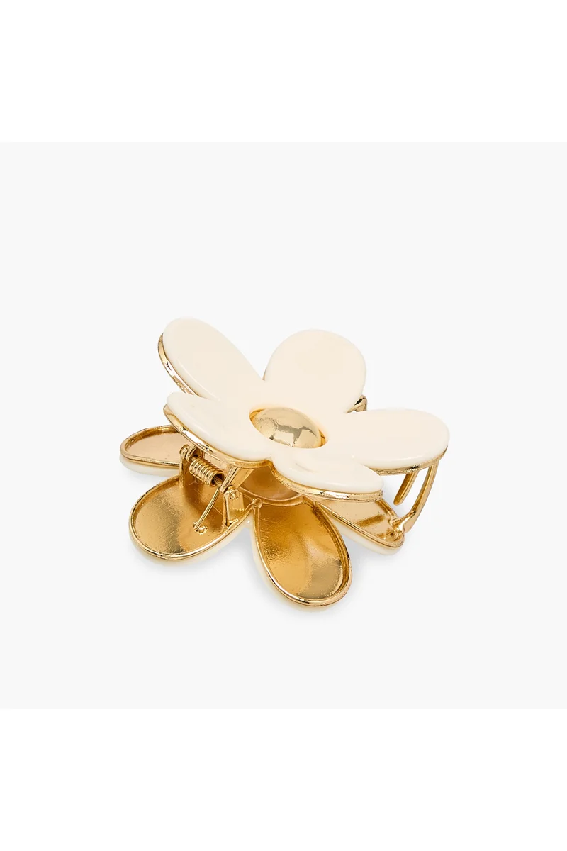 لايف ستايل Floral Shaped Hair Clamp with Embellishment